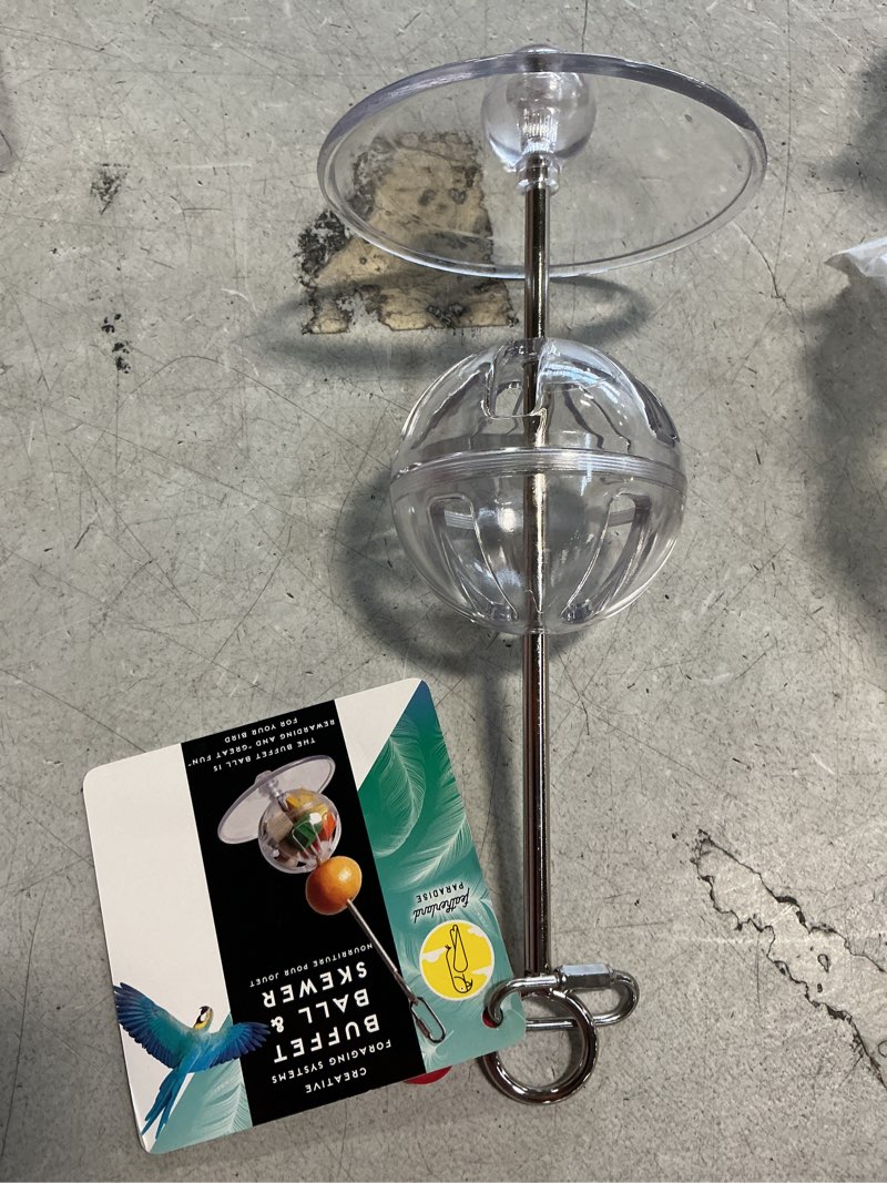 Condition photo showing New/Like New for Featherland Paradise - Hanging Buffet Ball - Interactive Bird Toy and Treat Dispenser - Creative Foraging Systems - Ideal for Medium to Extra Large Birds