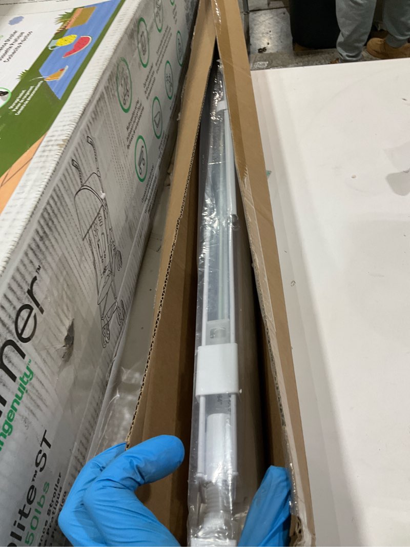 Condition photo showing As Is for LazBlinds No Tools No Drill 1" Vinyl Mini Blinds, Cordless Blinds for Windows, Light Filtering Horizontal Window Blinds & Shades, 39" W x 64" H, White Cordless-white 39" W x 64" H