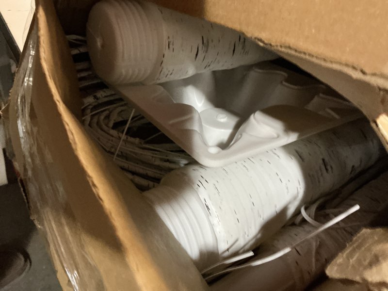 Condition photo showing As Is for 1-Pack 4FT Lighted Birch Trees (Higher Size & Floor Standing), 48 LED Twinkling Birch Christmas Tree Lights for Indoor & Outdoor, 2 Modes Warm White Tree Lights for Christmas Thanksgiving Home Decor Warm White 1Pack-4FT