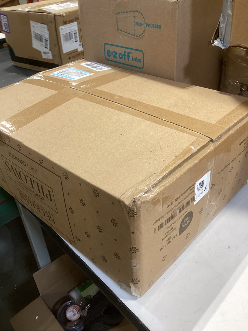 Condition photo showing New/Like New for Beckham Hotel Collection Bed Pillows Standard/Queen Size Set of 2 - Original Soft Down Alternative Pillow for Sleeping - Soft Support for Back, Stomach or Side Sleepers Queen / Standard White