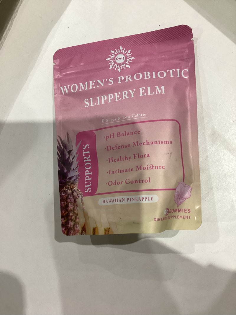 Condition photo showing New/Like New for Women's Probiotic & Prebiotic Slippery Elm Gummies, Pineapple Gummies for Women pH, Gut Health & Immune System, Gluten-Free, Vegan Premium Feminine Balance Gummie, 60 Gummies(1 Pc) 60 Count (Pack of 1)