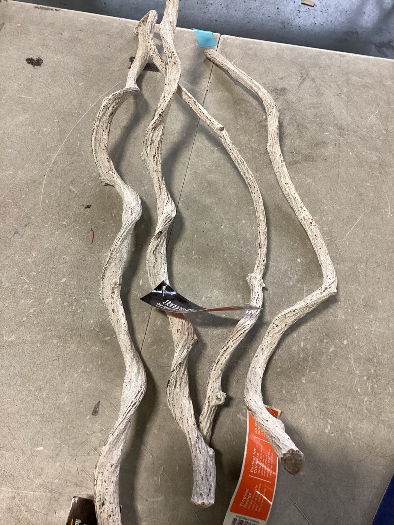 Condition photo showing New/Like New for Assorted Natural Jungle Wood by Galapagos  Different Sizes Color White  Perfect (Pack Of 4)