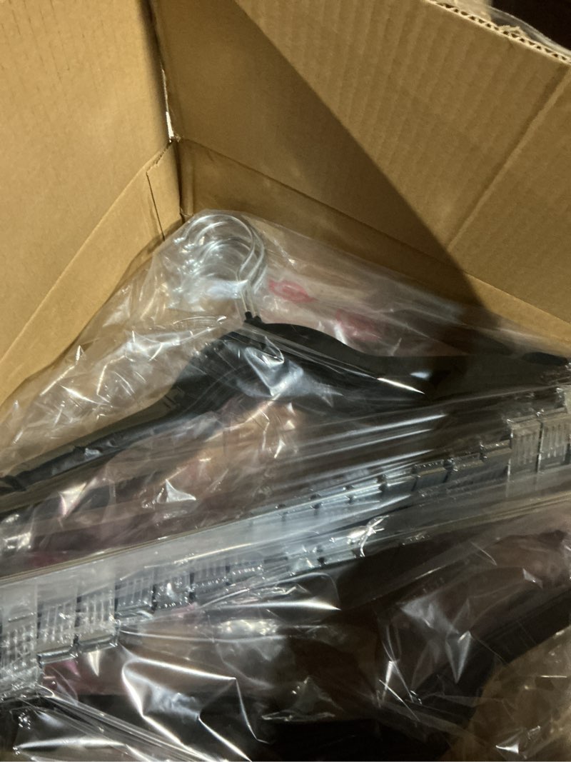 Condition photo showing Good Condition for HOUSE DAY Velvet Skirt Hangers 24 Pack, Black Velvet Pant Hangers with Adjustable Clips, Space Saving Slim Shorts Hanger, Heavy Duty Non Slip Clip Hanger for Pants, Skirts, Shorts Black 24 Pack