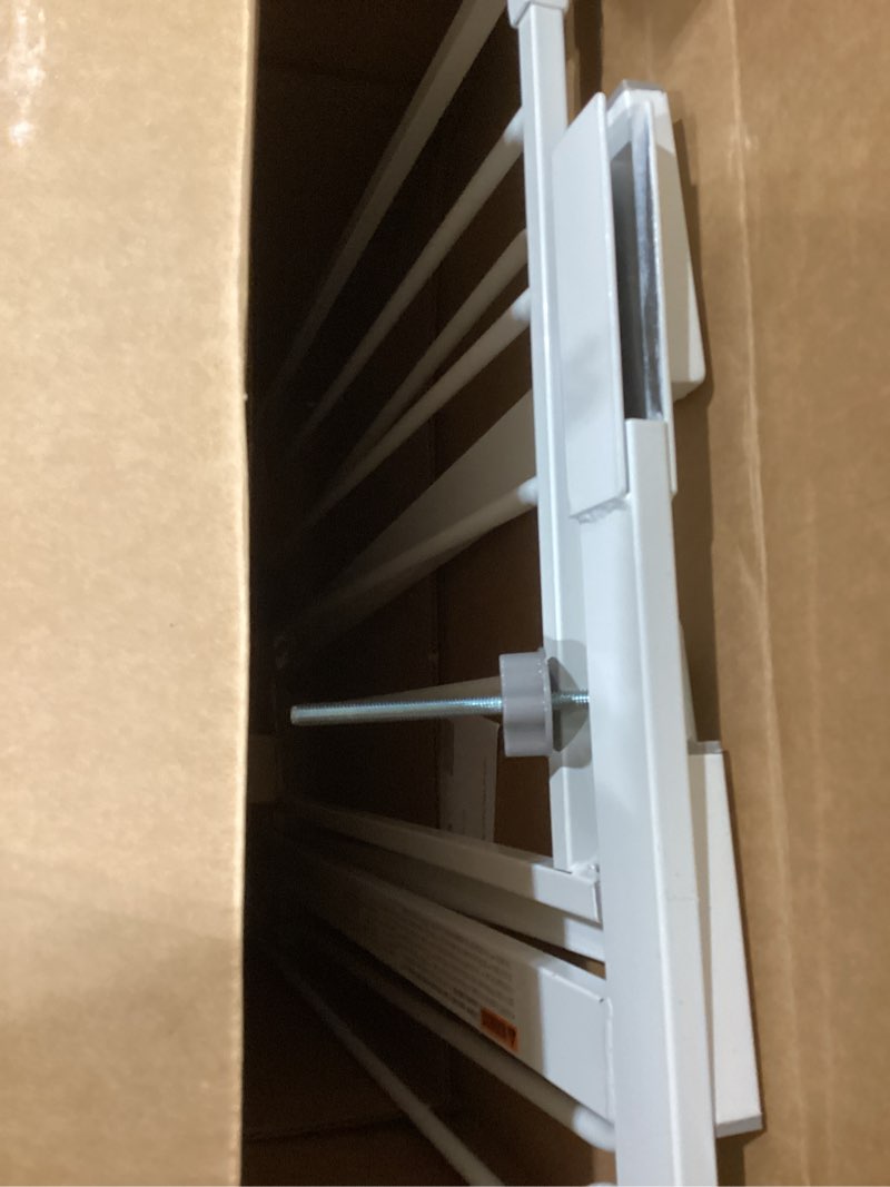 Condition photo showing Good Condition for regalo safety 36" extra tall baby gate for doorways & bottom of stairs, pressure mount, toddlers & pets, 6-24 months, tested & safe for 30 years, american designed, american owned white 29-36.5"w x 36"h