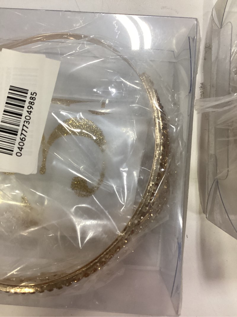 Condition photo showing As Is for 35th birthday tiara and sash