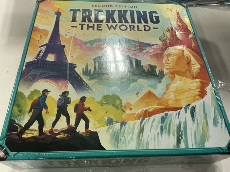 Condition photo showing New/Like New for underdog games trekking the world 2nd edition - award-winning board games for kids & adults ages 12+ - easy-to-learn strategy journey for globetrotters, perfect for family game night & educational fun