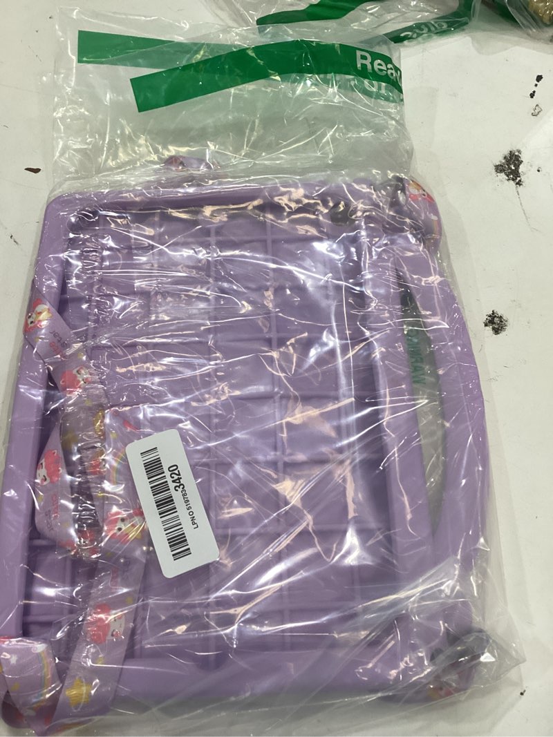 Condition photo showing Good Condition for hiandier for ipad 9th 8th 7th generation case kids girls cute unicorn with rainbow handle detachable lanyard rotatable kickstand shockproof protective cover for ipad 10.2 case 2021 2020 2019-purple for ipad 7th/8th/9th gen 10.2 inch rainbow unicorn-purple