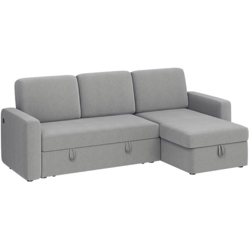 (Incomplete   Box 3/4 ) Yaheetech Sectional Sofa L-Shaped Sofa Couch