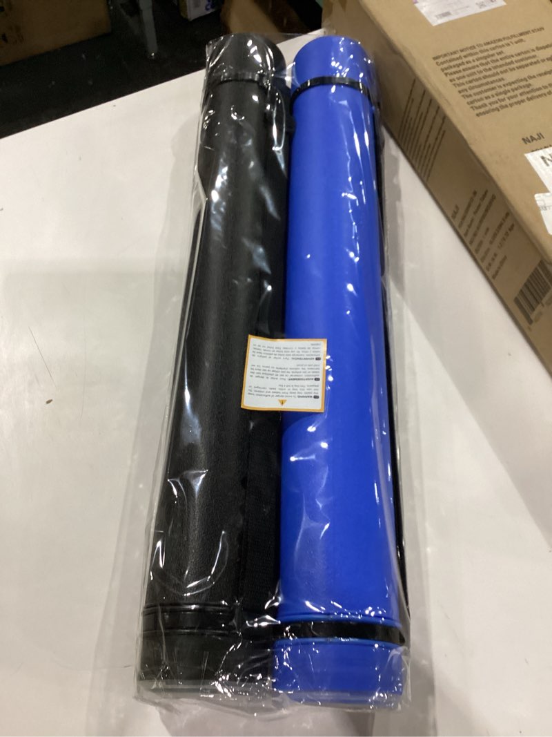 Condition photo showing New/Like New for Mr. Pen- Poster Tube, 2 Pack, Black and Blue, Extendable Poster Tube with Strap, Poster Carrying Case, Telescoping Tube, Art & Poster Transport Tubes, Poster Tubes for Storage, Poster Holder Tube Black and Blue 2 Pack