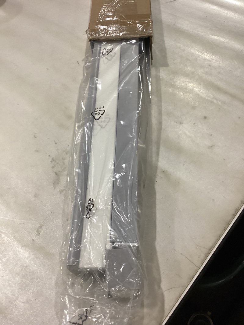 Condition photo showing New/Like New for LazBlinds Cordless Cellular Shades, No Tools No Drill Light Filtering Honeycomb Shades Pleated Blinds for Windows, 26.5'' W x 48'' H, Light Grey Light Filtering-light Grey 26 1/2'' W x 48'' H