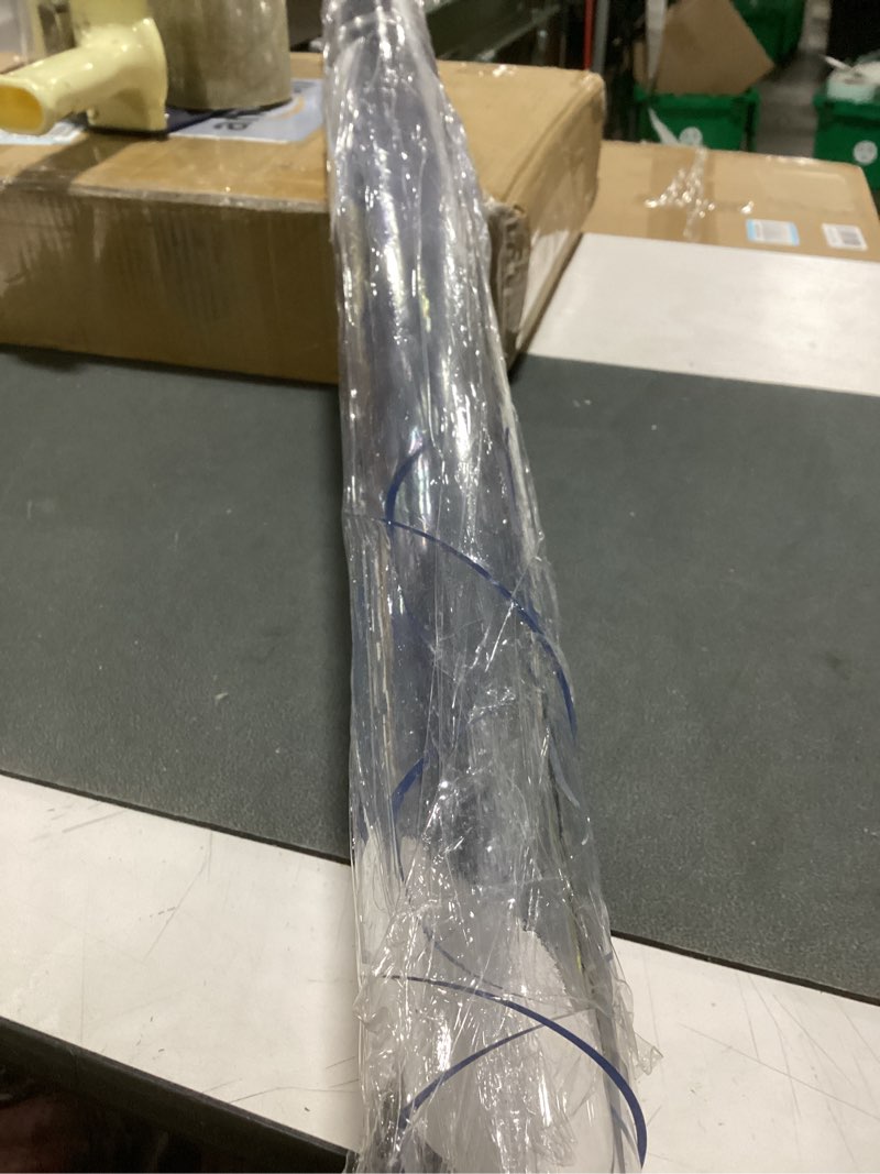 Condition photo showing Good Condition for warmstar clear table protector 2mm thick, dia.48 inch round table cover protector, plastic table cover, clear desk mat desk pad, desk protector mat for coffee table, writing desk, dining room clear 48" x 48"