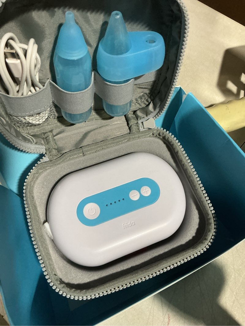 Condition photo showing Good Condition for frida baby electric nosefrida pro nasal aspirator for baby, hospital grade suction, nose sucker for baby & toddler, nasal aspirator for congestion relief, 5 suction levels, 2 tips, cordless with case