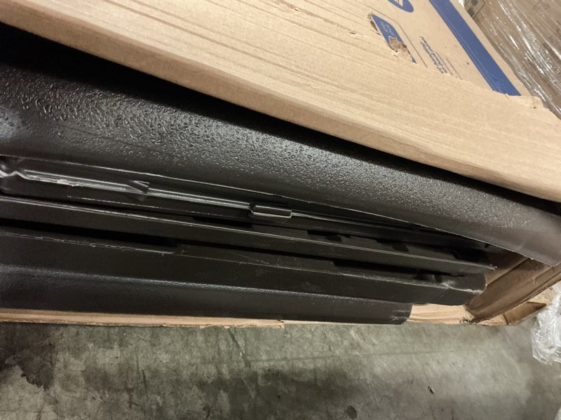 Condition photo showing As Is for suncast 52.75-in l x 29-in 124-gallon java plastic deck box