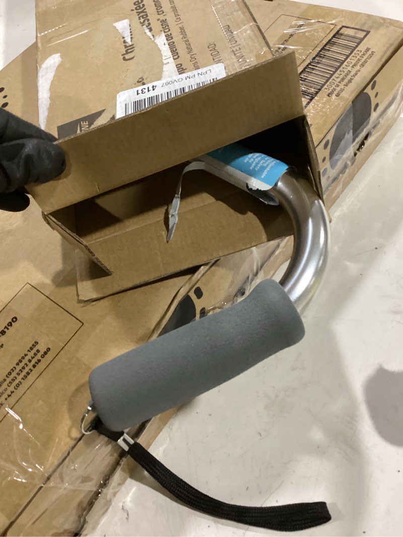 Condition photo showing Good Condition for medline aluminum-chrome offset walking cane, adjusts 29–38” & supports up to 300 lbs. — mobility aid provides balance for seniors & adults