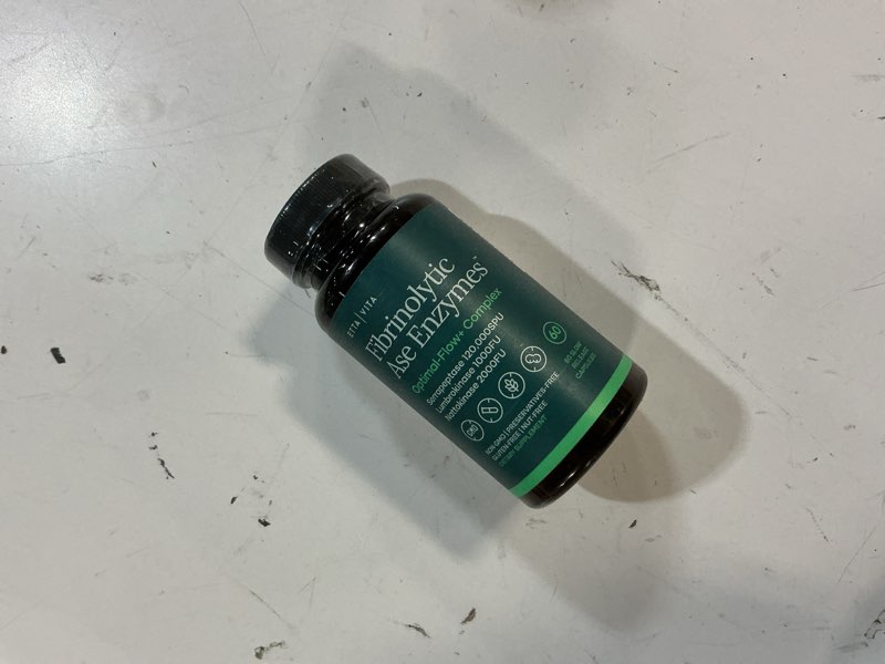 Condition photo showing New/Like New for (exp/01/2028)potent nattokinase 4000 fu serrapeptase 240000 spu lumbrokinase 2000 fu supplement - proteolytic enzymes capsules for energy support, digestion, detox, cognition & gut health for men & women