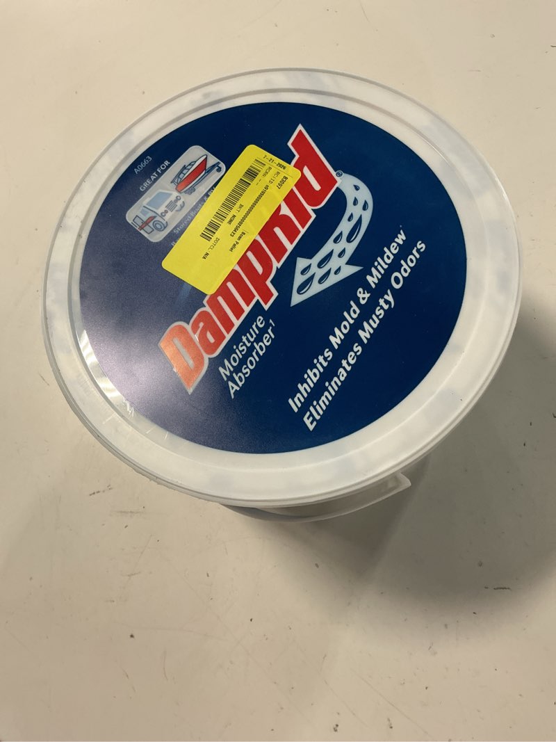 Condition photo showing As Is for damprid hi-capacity moisture absorber – fragrance free – 2lb 15.5oz