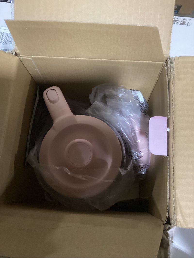 Condition photo showing New/Like New for Paris Hilton Electric Kettle, Fast Boil with Auto Shut-Off, LED Indicator, 360° Base, Cord Storage, 1.8-Liter, Glass, Pink