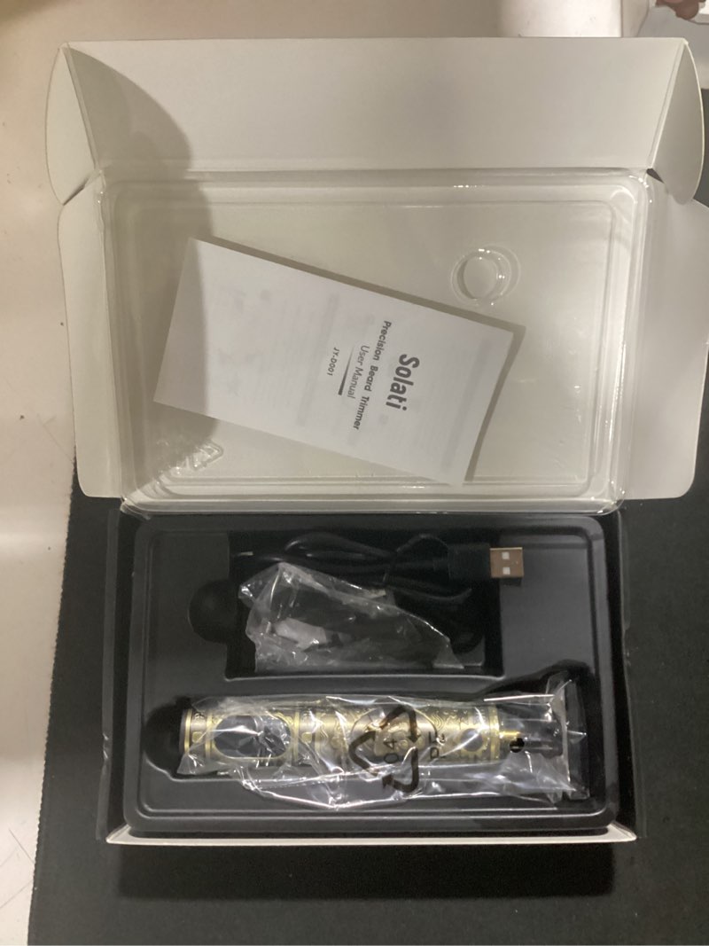 Condition photo showing New/Like New for hair clippers for men cordless professional beard trimmers with lcd display electric grooming rechargeable shaver zero gapped t/blade cutting kit gift for women men children gold
