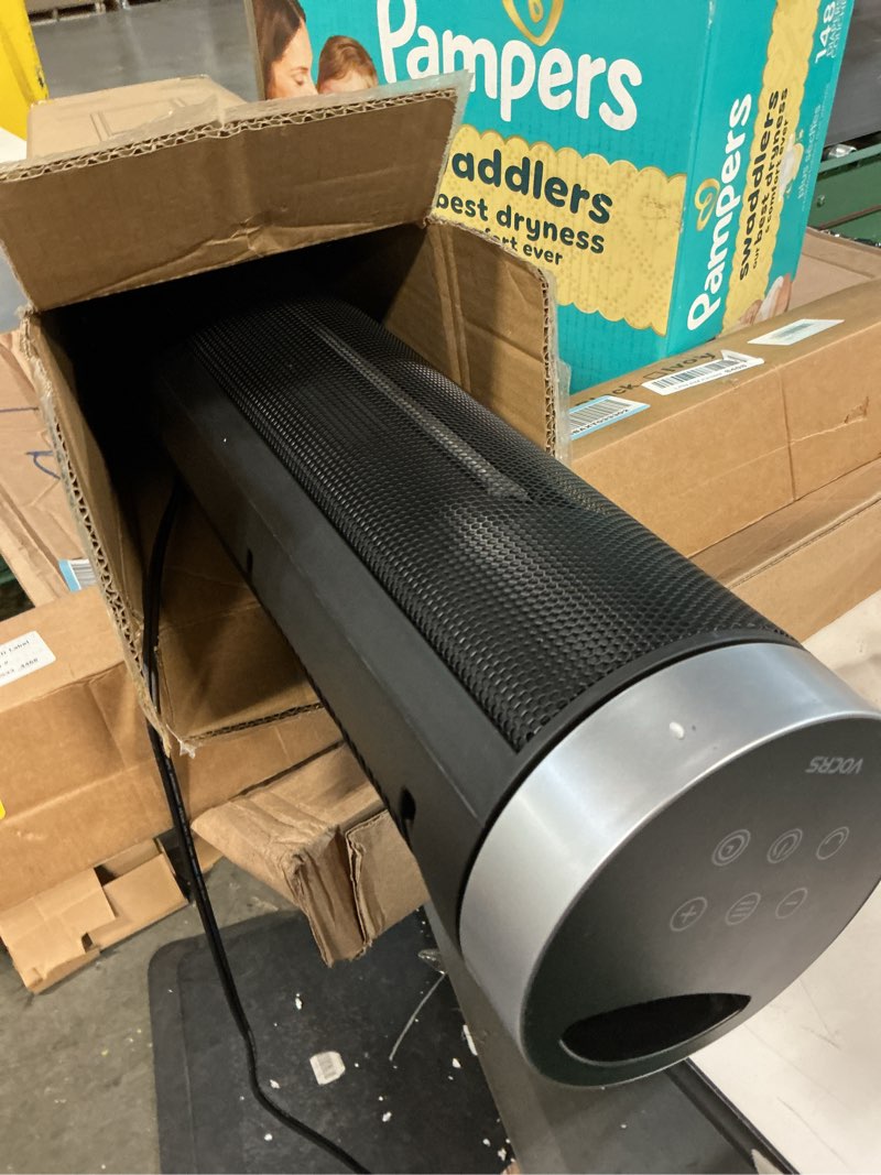 Condition photo showing Good Condition for Space Heaters Indoor Use, 26" 12ft/s Electric Heater with Remote, 1500W Electric Heaters with 75°Oscillation, 1-12H Timer, PTC Electric Heater for Large Room, Bedroom Home Office 26" Glossy Black