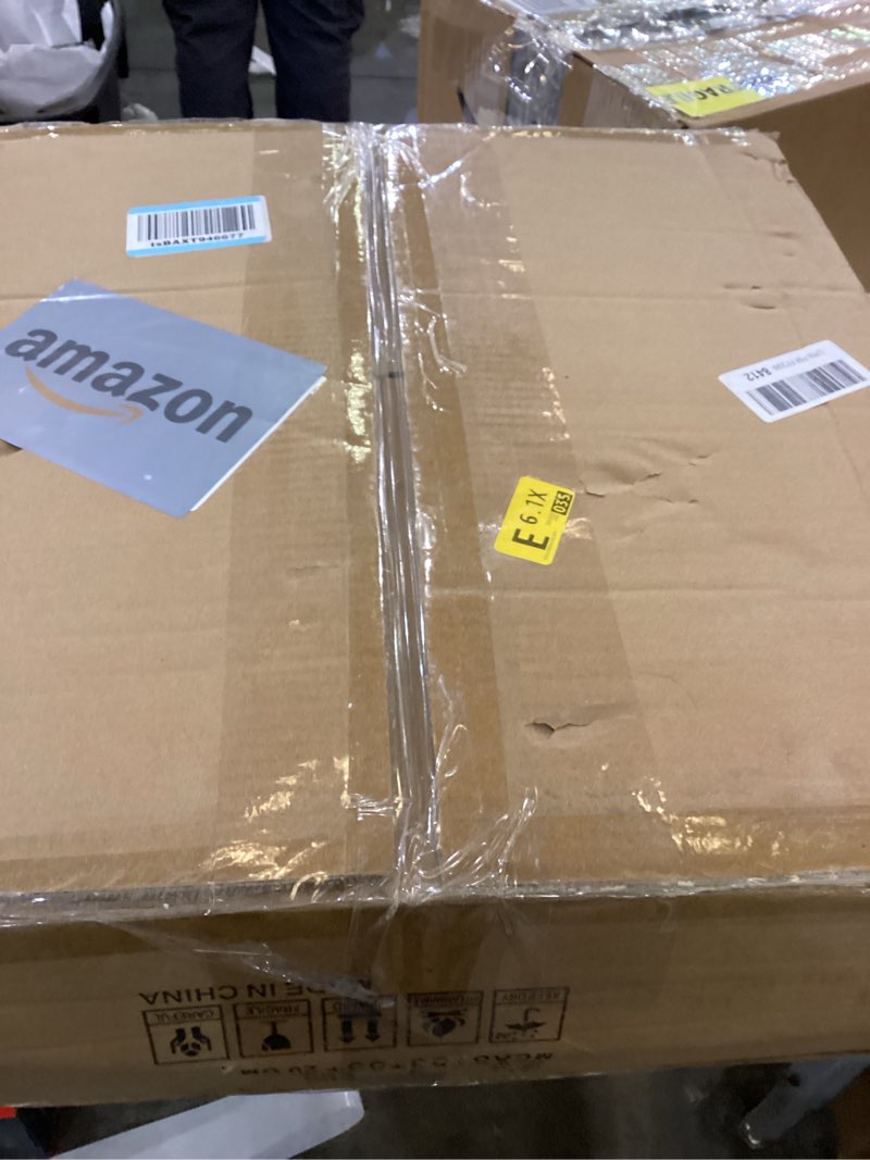 Condition photo showing As Is for Enclosed Ceiling Fans with Lights Remote Control, Low Profile Ceiling Fan Light's Memory Mode, 3 Colors Dimmable LED 6 Speeds, 20 inches, Timing Reversible Blades - Gray