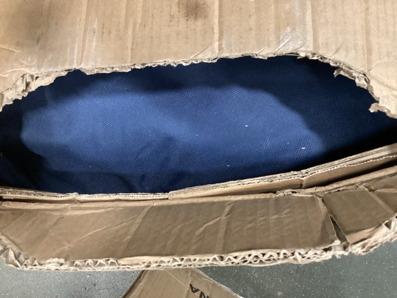 Condition photo showing As Is for King Size Weighted Blanket 40lb(88''x104'' , Dual-Sided), Reversible Cozy Warm Velvet & Cooling Tencel Fabric King Weighted Blanket for Adults & Couples All Season Use - Carry Bag Included, Dark Grey King | 88''x104'' - 40LBS Dark Grey?tencel/Velvet