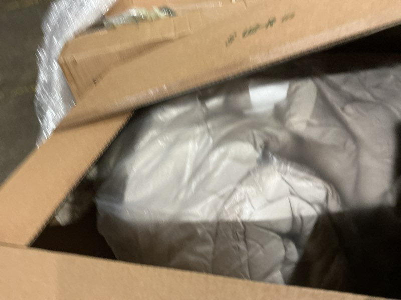 Condition photo showing As Is for andency california king comforter set oatmeal - 7 pieces bed in a bag cal king bedding comforter sets, tufted lightweight fluffy bed set with comforter, sheets, pillowcases & shams oatmeal california king (104"x96")