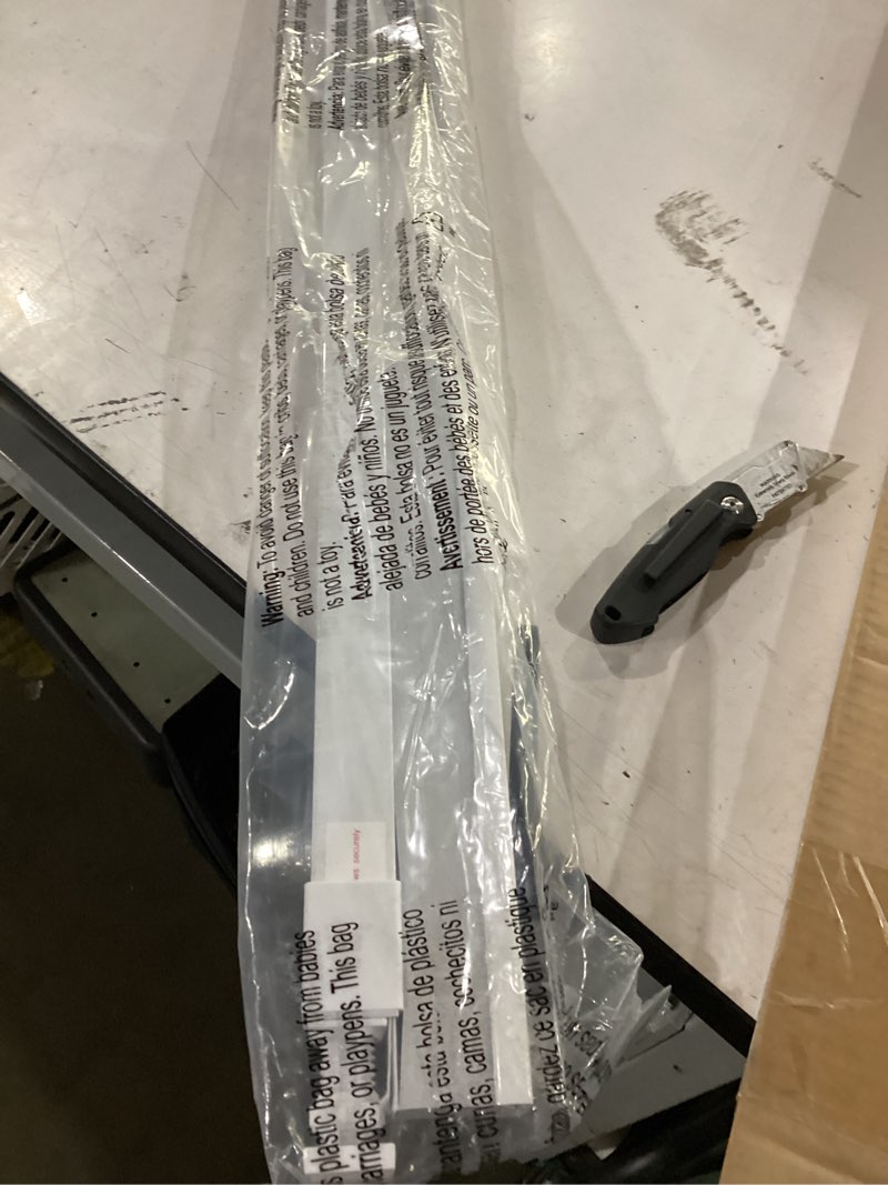 Condition photo showing As Is for blackout cellular shades cordless no tools no drill windows blinds easy to install thermal insulated noise reduction honeycomb shades for home,blackout-white,customize size