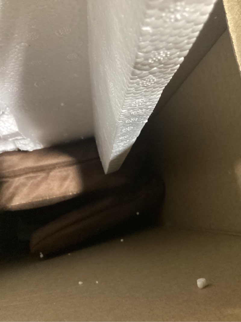 Condition photo showing As Is for ROVOGO LED Shower Panel Tower System - Use 5 Functions at Once: Rainfall, Mist, Handheld, Body Jets and Tub Spout, Shower Column with Lights, Stainless Steel Brushed Fixed Head Panel