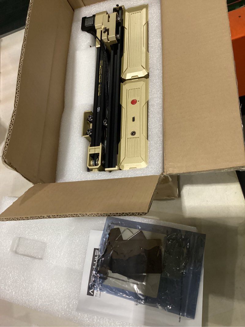 Condition photo showing Good Condition for t1 laser engraver, 3000mw foldable laser engraver machine higher accuracy wood cutter and portable engraving machine with working area 200x150mm, diy for wood acrylic coated metal