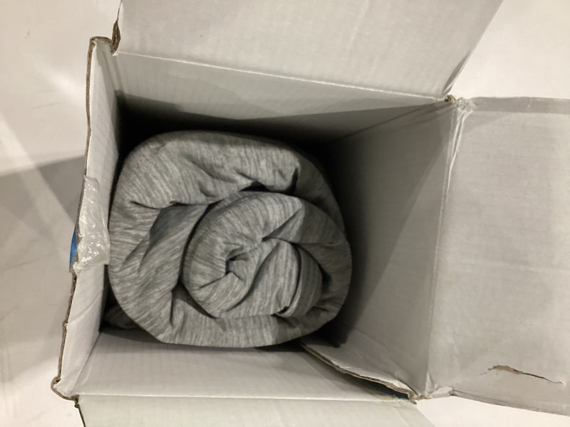 Condition photo showing Good Condition for cooling blanket queen size for hot sleepers - summer blanket thin lightweight for bed, breathable, double-sided, absorbs heat to keep body cool from night sweats, 90"x90", grey grey queen 90"x90"