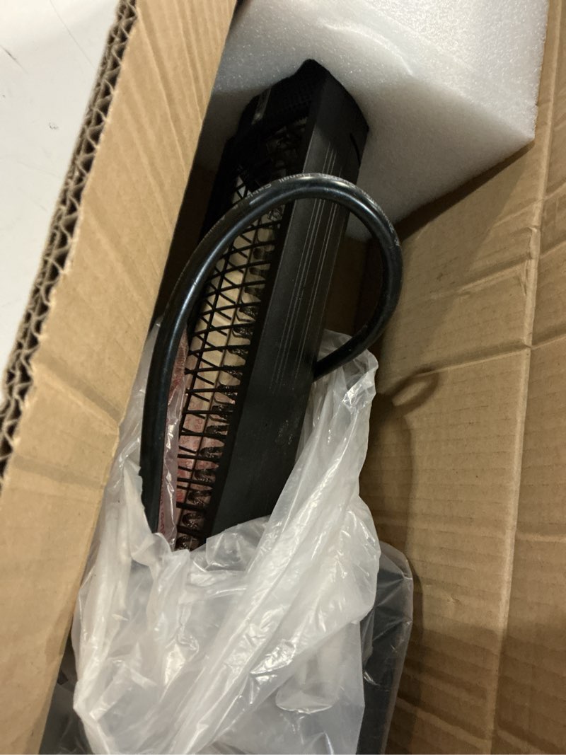 Condition photo showing Good Condition for wall mounted patio heater with led light, 1500w electric outdoor heater, fast carbon infrared heating with remote & timer, ip65 waterproof for backyard, gazebo and outside evening sunlight series