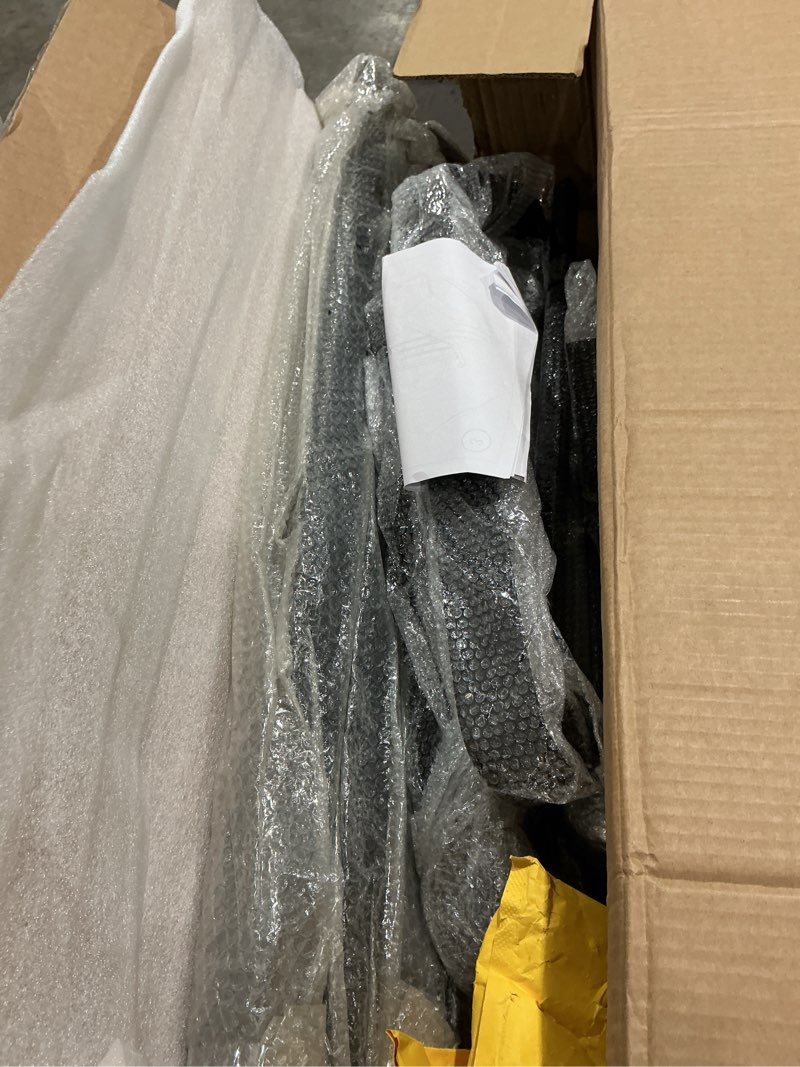 Condition photo showing As Is for hand rails for outdoor steps-adjustable angle 1-2 steps stair handrail-galvanized alloy steel-600 lb lc-indoor stair railing kit-waterproof exterior porch railing-deck handrail for concrete wood step 2 step 2pc curved