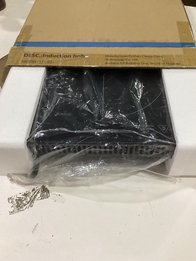 Condition photo showing As Is for Single Burner Induction Cooktop, ETL-Certified 1800W Portable Induction Cooktop Large 8 inch Heating Coil, 12 Temp Settings up to 465? Electric Stove Hot Plate with 3 Hour Timer, Safety Lock