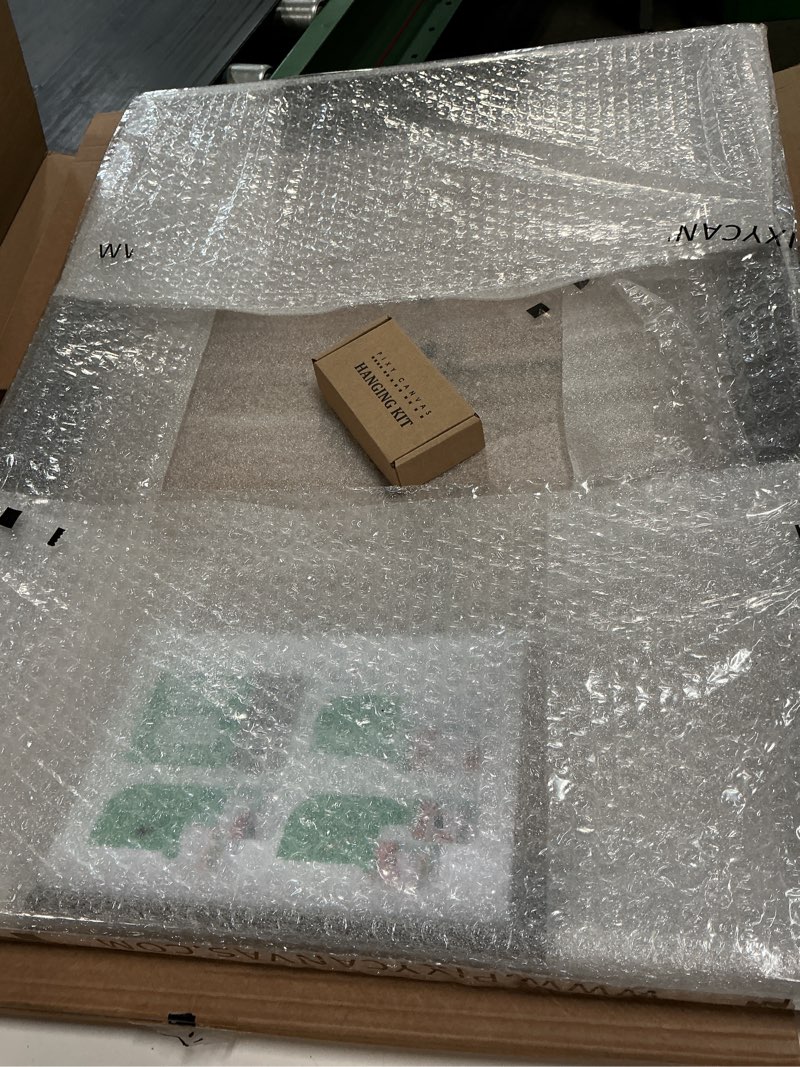 Condition photo showing Good Condition for flat modern brushed black with outline colour picture/photo/poster frame measures “25x20 “black with silver outline