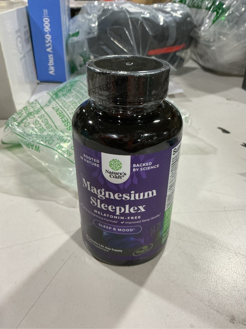 Condition photo showing New/Like New for high absorption magnesium sleep supplement - rest support magtein magnesium l-threonate and apigenin theanine for sleep and rest for women & men - mg l-threonate melatonin free sleeping aid - 90 ct 90 count (pack of 1)