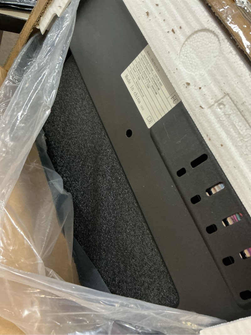 Condition photo showing As Is for olixis walking pad treadmill for home, under desk treadmill for small space, portable design for home office workouts, led display with remote control, low noise silver no handle