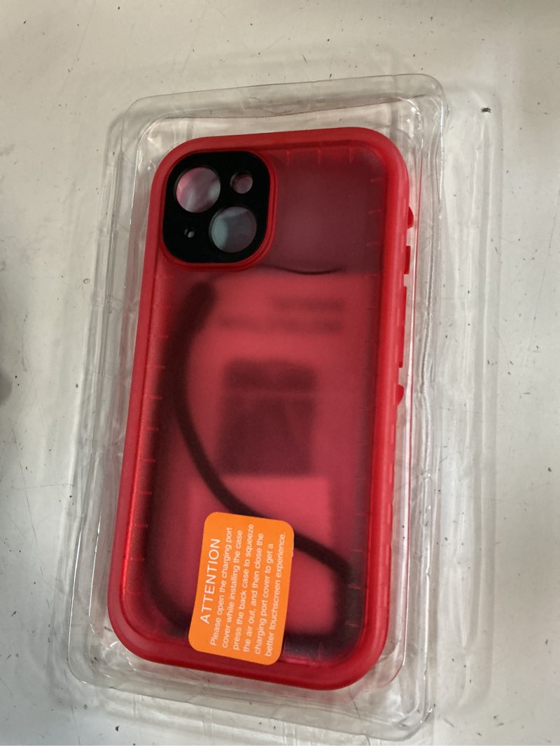 Condition photo showing New/Like New for sportlink for iphone 15 waterproof case ip68, black, 6.1" | military-grade heavy-duty 360° full-body protection with built-in screen & camera protectors, dustproof, shockproof