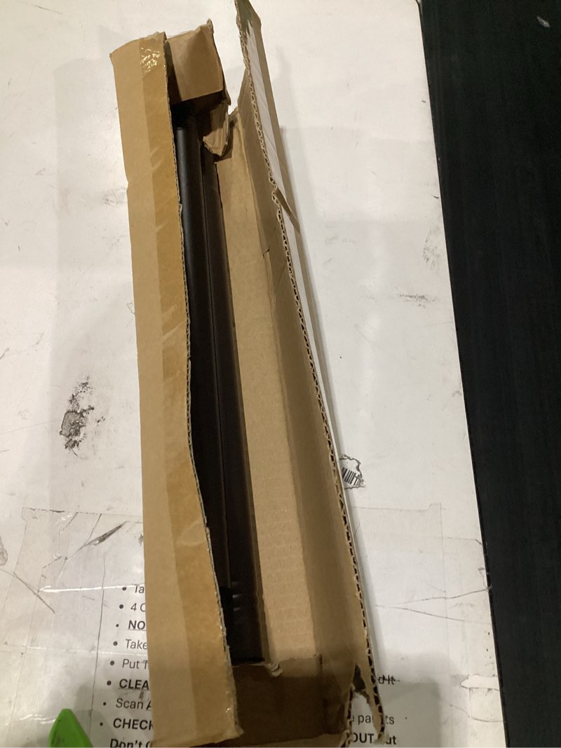 Condition photo showing Good Condition for adjustable shower curtain rod 31-104 inch, never rust stainless steel brown tension rod, 1" heavy duty no-drill for bathroom, kitchen & closet brown 31-104 in