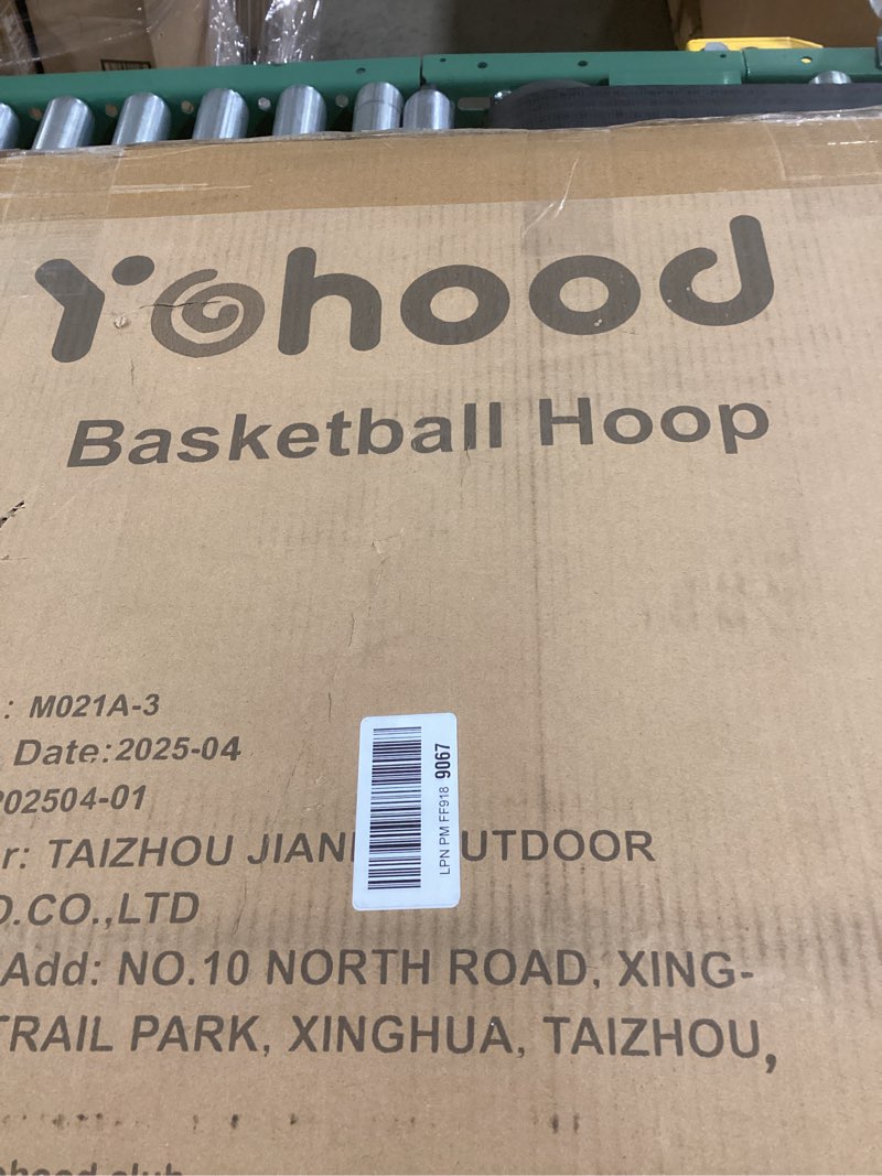 yohood basketball hoop outdoor 10ft adjustable, portable basketball hoop goal system for kids youth 