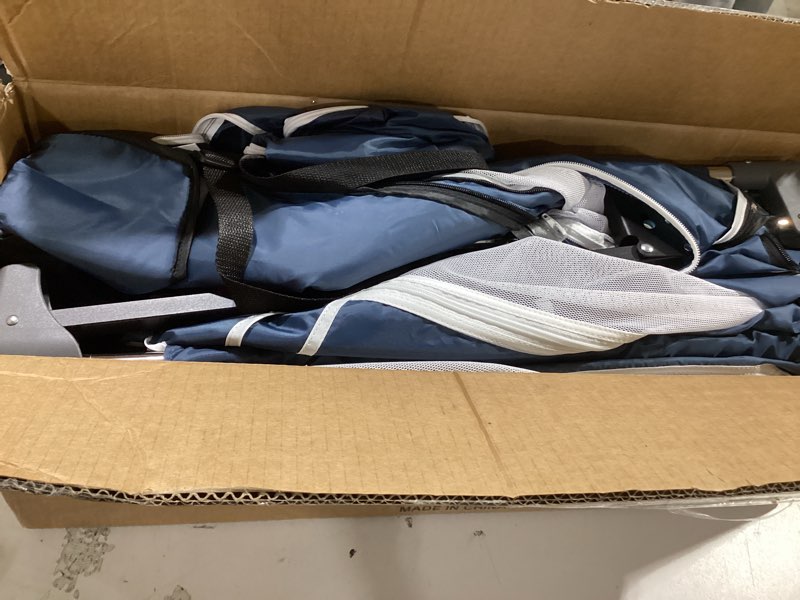 Condition photo showing Good Condition for loobani foldable dog playpen with cover: 1 min setup pet puppy playpen indoor, sturdy reinforced steel/iron frame dog fence, portable whelping box for home dog cat rabbit-43.3"x43.3"x27.1"?patented blue 43.3"lx43.3"wx27.1"h