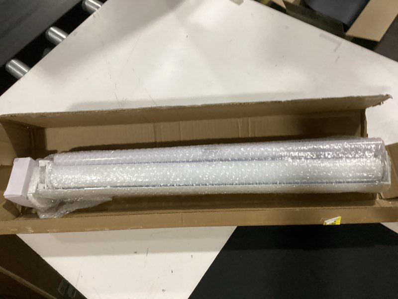 Condition photo showing Good Condition for luckup cordless zebra blinds roller shades for window-dual layer sheer blinds light control with valance day night privacy light filtering fabric, 24" w x 72" h, white