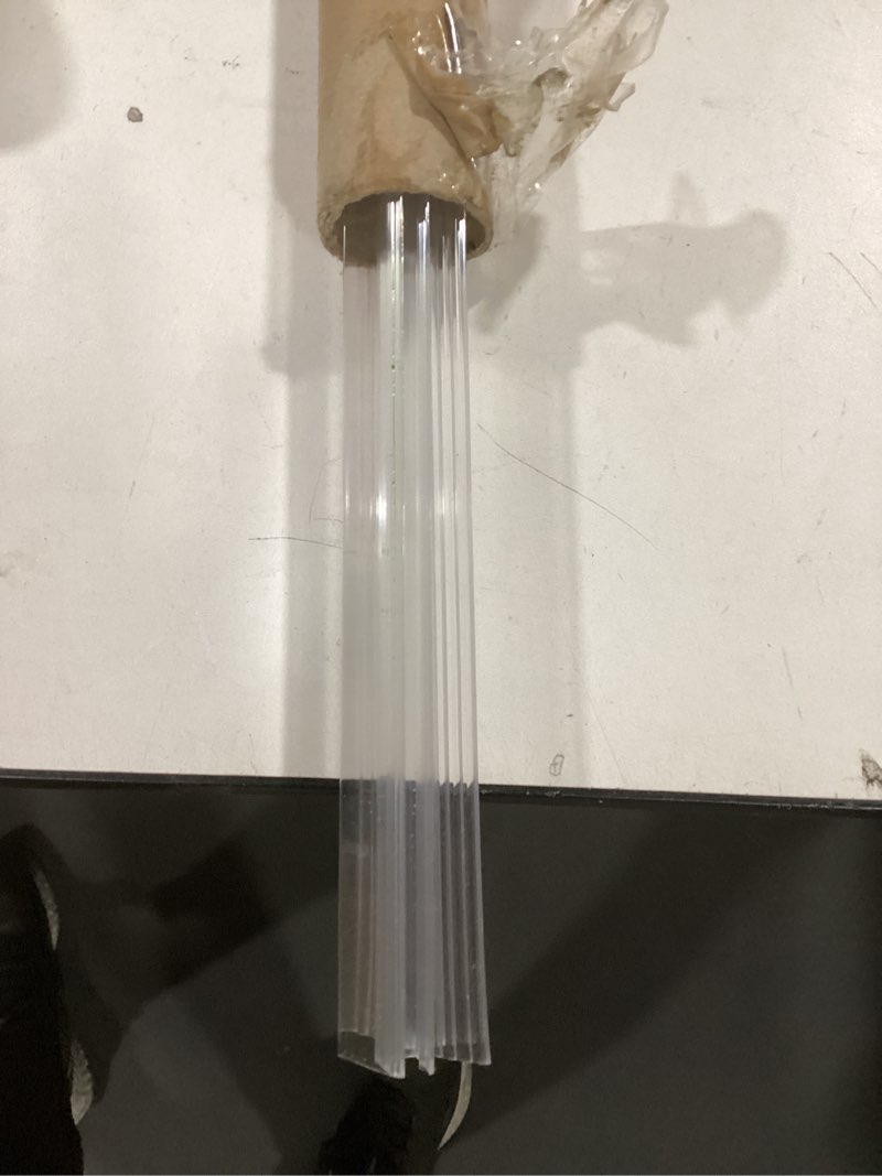 Shower Door Seal, 2 PCS 1/4” X 39” Ultra Clear PVC Bathroom Glass Door Seal, Shower Bottom Seal for 