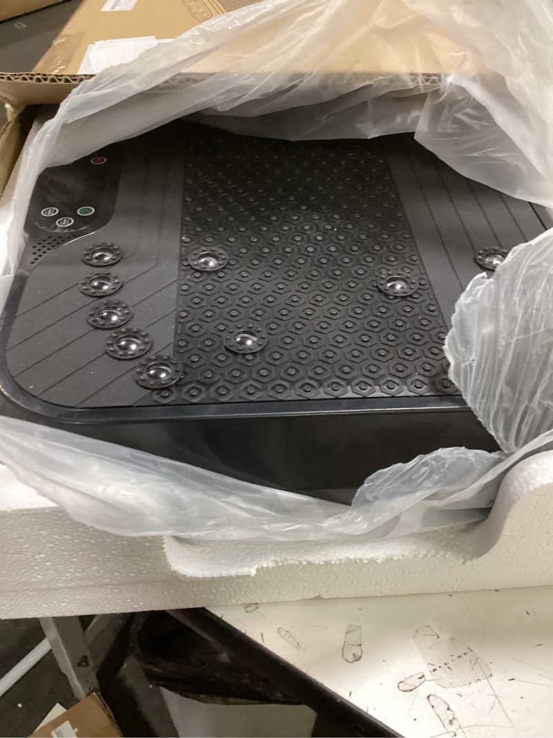 Condition photo showing Good Condition for Shake Plate, Vibration Plate Exercise Machine for Lymphatic Drainage, 400 Lbs Capacity Whole Body Vibrating Plate Workout with Fitness Resistance Bands, Max Vibrating Frequency 250/Min for Weight Loss
