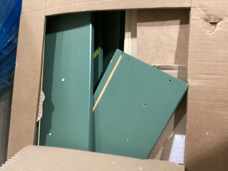 Condition photo showing As Is for manhattan comfort granville 50-inch modern tall dresser with 5 full extension soft close drawers, te