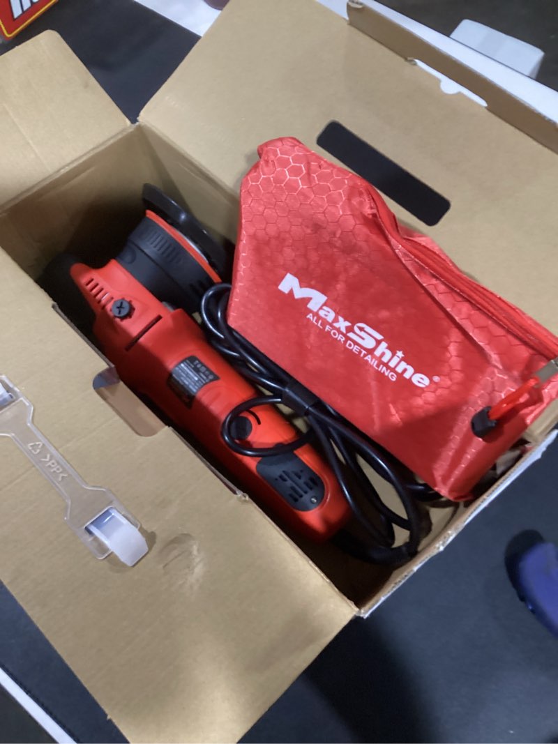 Condition photo showing Good Condition for Maxshine M8S V2 Dual Action Polisher | 8mm Throw, 5” Backing Plate, 1000W Motor, 6-Speed | Thread 5/16” | Auto, Boat & Marine Detailing Tool for Paint Correction, Swirl & Scratch Removal 8mm M8s V2 Red