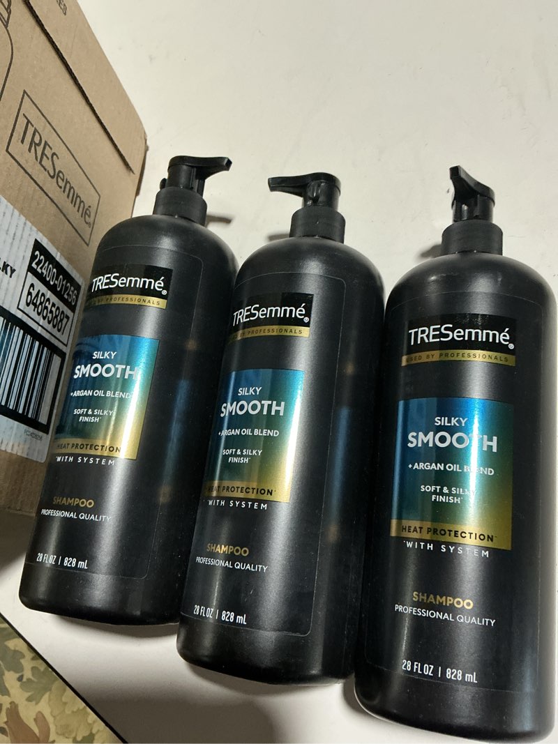 Condition photo showing Good Condition for TRESemmé Anti-Frizz Shampoo 3 Count For Frizzy Hair Formulated With Pro Style Technology 28 Fl Oz Unscented 28 Fl Oz (Pack of 3)
