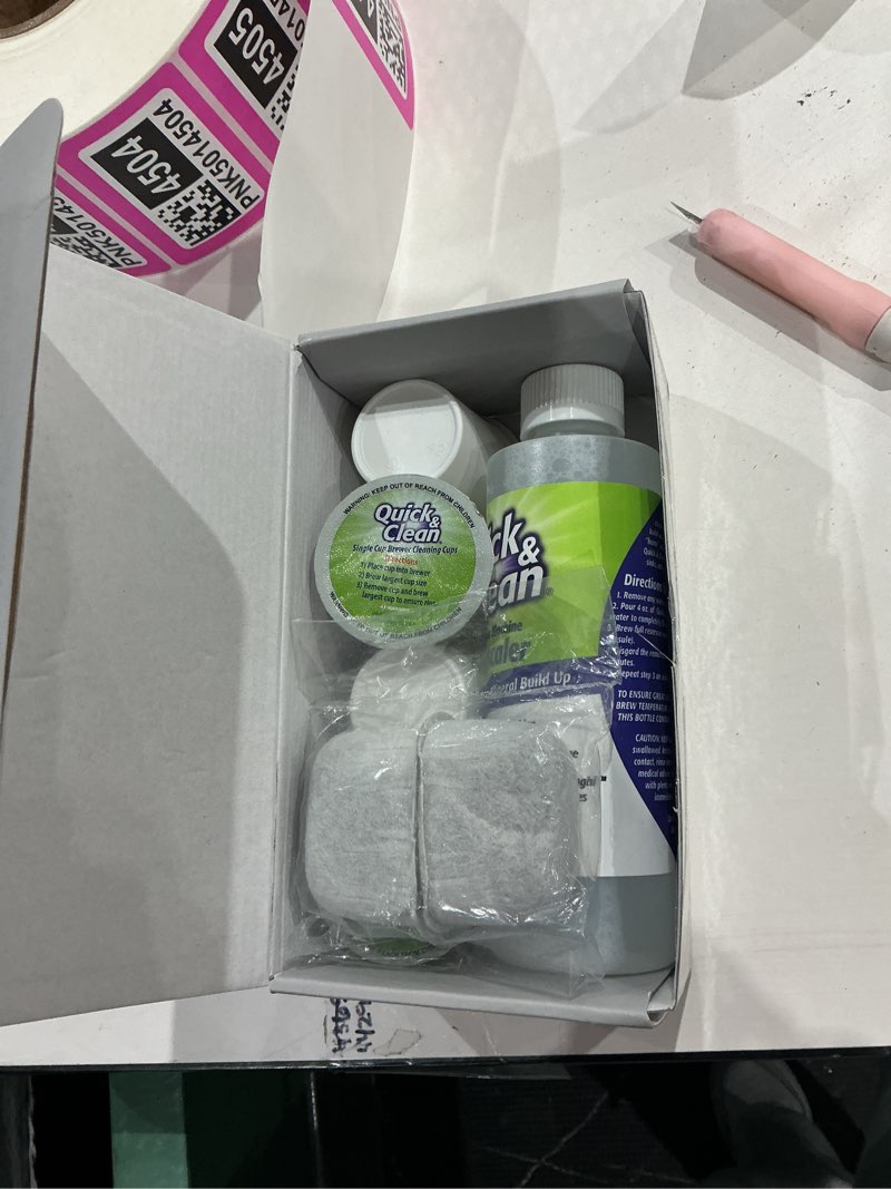 Condition photo showing Good Condition for quick & clean 4-pack cleaning cups with descaler bundle (2 total uses) - 2.0 compatible, descaling solution for keurig, nespresso, ninja, delonghi, all coffee and espresso machines (5)