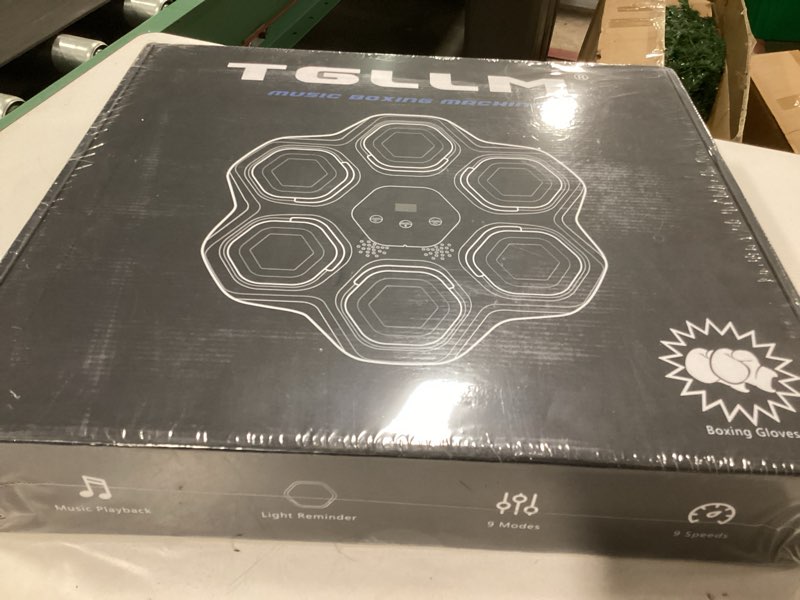 Condition photo showing New/Like New for Music Boxing Machine for Kids and Adults, Wall Mounted Bluetooth Punching Trainer with Boxing Gloves, Intelligent LED Boxing Target Workout Machine for Teenagers Boys Girls black-kid