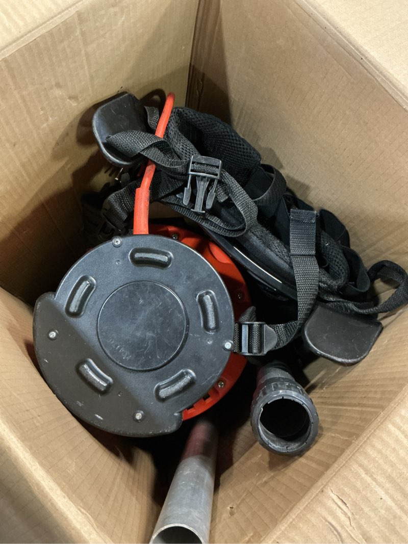 Condition photo showing As Is for Hoover Commercial Shoulder Vac Pro Backpack Bagged Vacuum Cleaner, with HEPA Media Filter, Lightweight with Extra Long Cord, Chiropractic Design, for Carpet and Hard Floors, C2401, Black