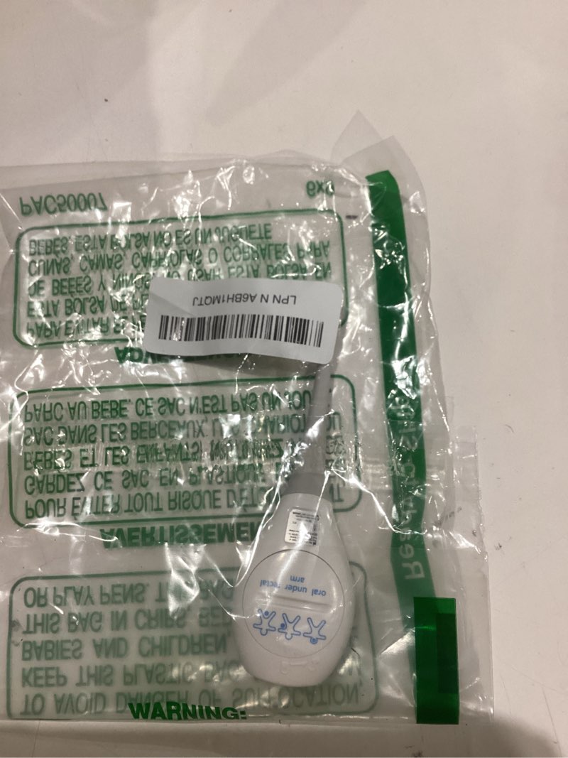 Condition photo showing As Is for vicks rapidread digital thermometer, temperature readings in 2 seconds, use as oral thermometer, baby rectal thermometer or under the arm, water resistant